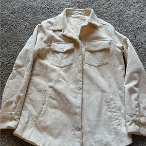 Bluivy Beige Corduroy Utility Jacket
